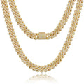 14mm S925 Sterling Silver VVS1 Moissanite Diamond Cuban Link Chain Necklace For Men Hip Hop Jewelry Miami Unisex Party Gift