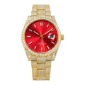Hip Hop Bust Down Custom Automatic Mechanical Watches Luxury Brand Gold Iced Out VVS Moissanite Diamond Watch for Men  8215