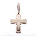 High Quality Customization Cross Pendant 925 Sterling Sliver Moissanite Pendant Hip Hop Styles Pendant Custom Necklace for Man