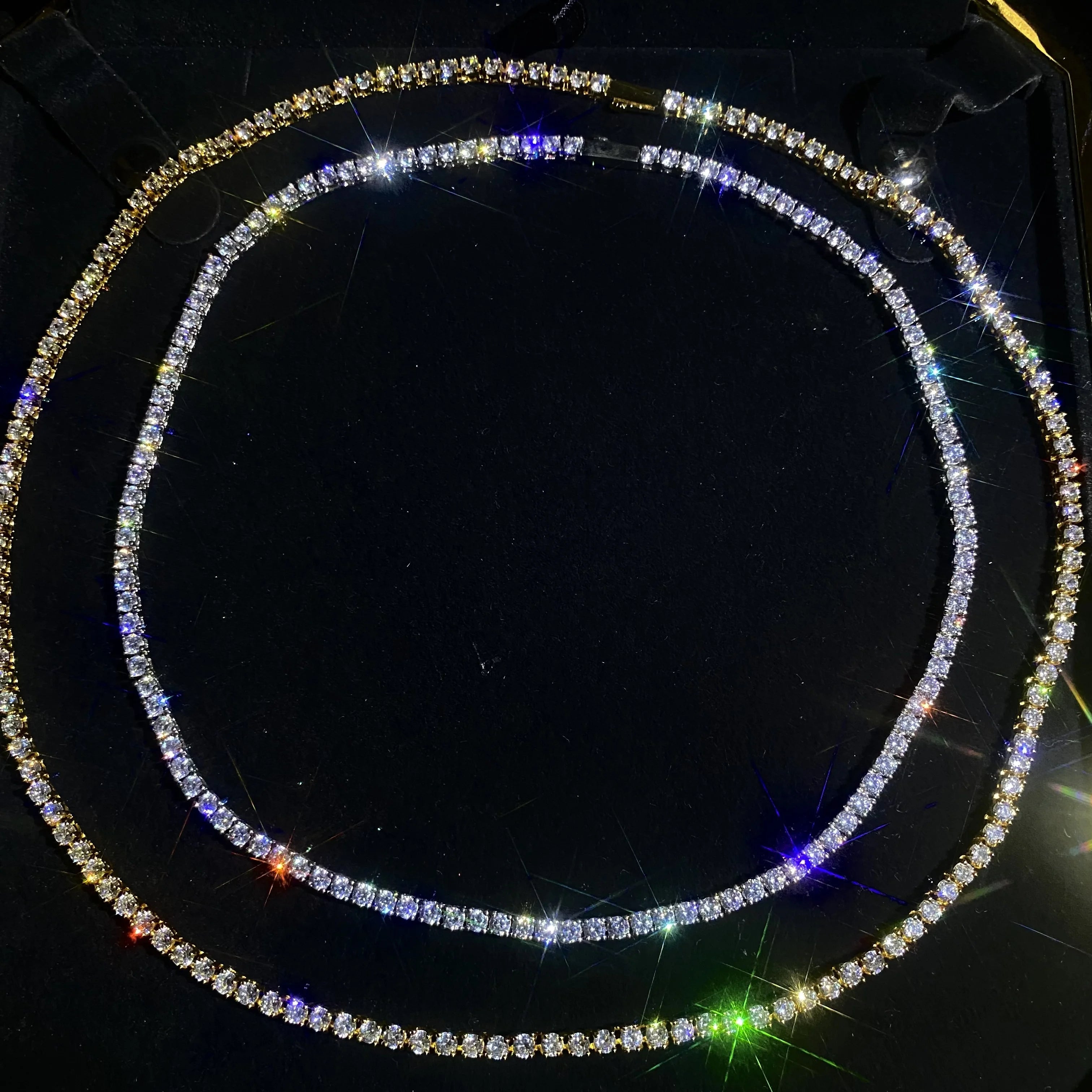 YSS JEWELRY 925 Silver 3mm Tennis Chain Chain 2022 New Hip Hop Necklace Male Female 3mm Tennis Chain