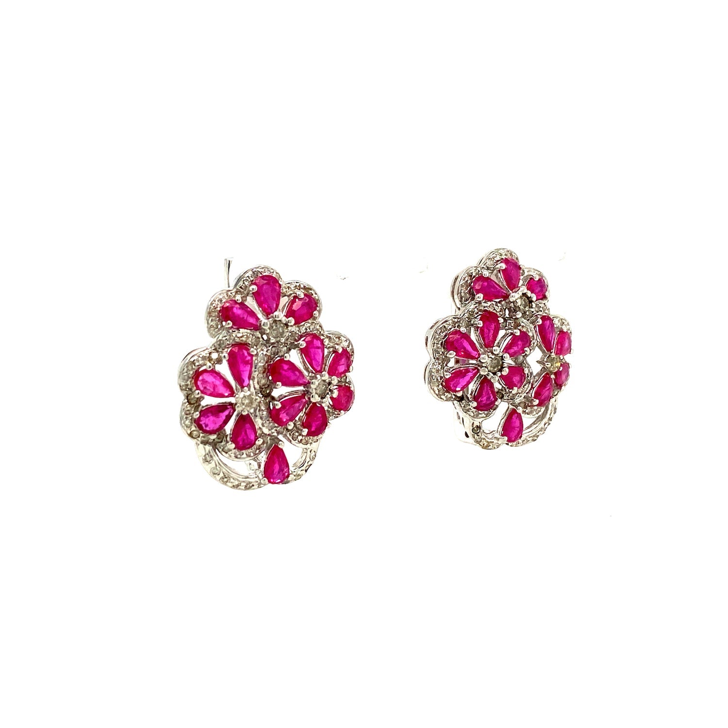 Ruby Jewellery Set in .925 Sterling Silver - KSS 65503