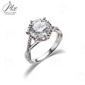Lab Grown Diamond Ring 1ct/2ct/3ct D Color Round/Oval/Cushion/Radiant 10k14k18k Gold Women Engagement Wedding Band