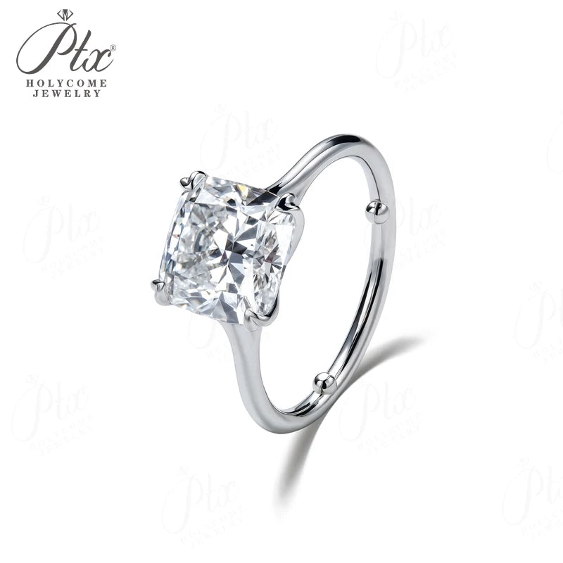 Lab Grown Diamond Ring 1ct/2ct/3ct D Color Round/Oval/Cushion/Radiant 10k14k18k Gold Women Engagement Wedding Band