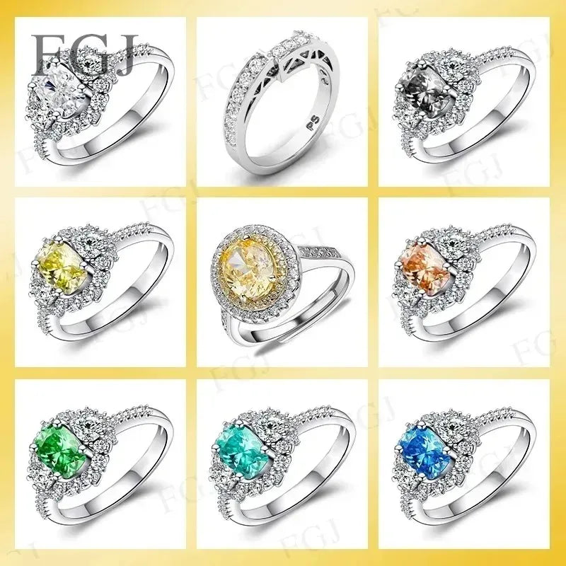 Lab Diamond Ring PT950/10K/14K/18K Gold Dainty Ring Minimalist Promise Ring For Women Wedding Engagement Luxury Jewelry