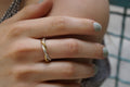 Silver Olive Branch Ring, Gold-Plated Sterling Silver Jewelry, Gold Band, Gift for Her, Birthday Gift for Women, Handmade Jewelry